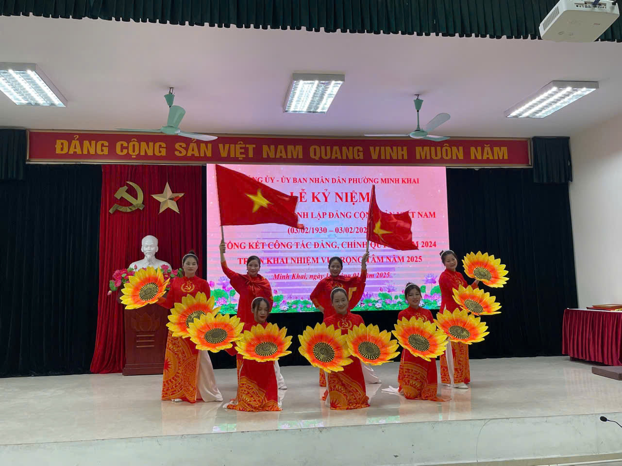 Chương trình Lễ kỷ niệm 95 năm ngày thành lập Đảng Cộng Sản Việt Nam (03/02/1930 – 03/02/2025). Tổng kết công tác xây dựng Đảng, Chính quyền năm 2024, triển khai nhiệm vụ trọng tâm năm 2025.